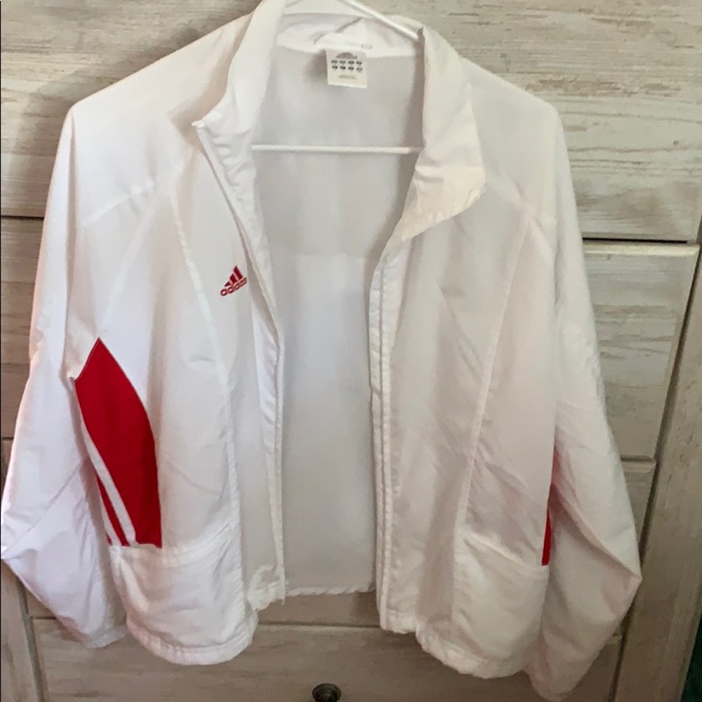 Adidas Windbreaker White/Red